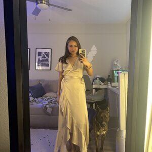 Altar'd state medium size high low dress